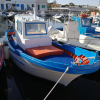 Barca legno, resinata, motore entrobordo