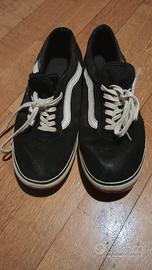 Scarpe Vans donna 37 nere classiche con striscia