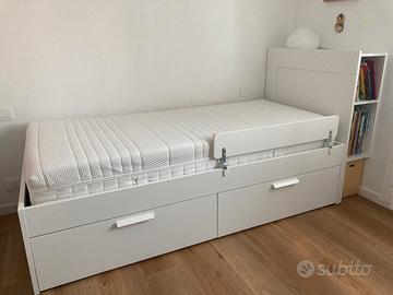 Letto con cassetti IKEA Brimnes 90x200 + testiera