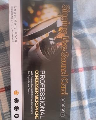 kit microfono scheda audio accessori 