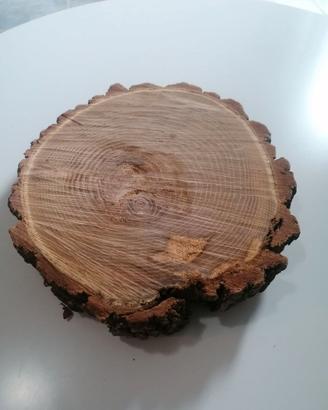 Fetta di tronco rustica