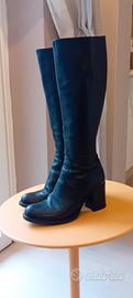 Stivali donna in pelle neri tg. 35