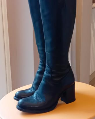 Stivali donna in pelle neri tg. 35