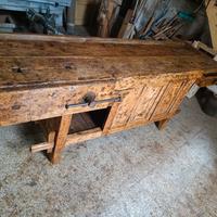 Antico banco da falegname 