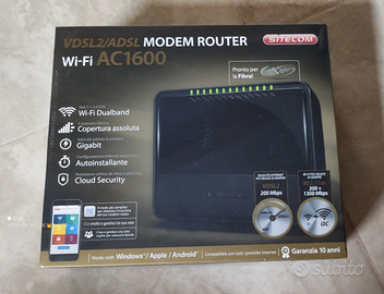 Modem Router FIBRA VDSL2/ADSL WIFI AC1600 SITECOM