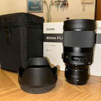 Sigma Art  40 f/1.4 DG HSM Art per Nikon