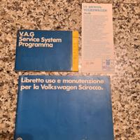 libretto uso e manutenzione vw scirocco mk1