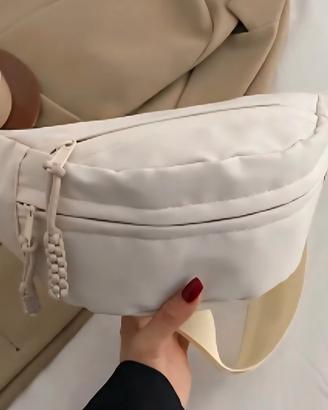 Marsupio donna nuovo panna 