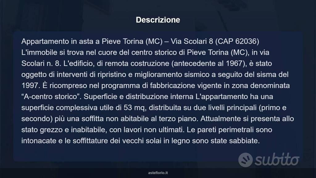 Appartamento – Pieve Torina, Antico - Altro