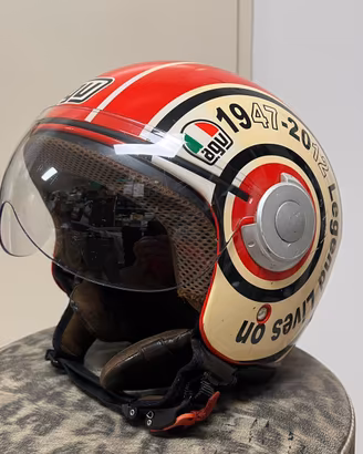 Casco Jet AGV "Legend Lives On" Tg. XL - Con Sacca