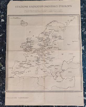 Mappa stazioni radio 1928