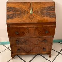 SECRETAIRE IN RADICA DI NOCE MOBILE VINTAGE
