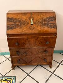 SECRETAIRE IN RADICA DI NOCE MOBILE VINTAGE