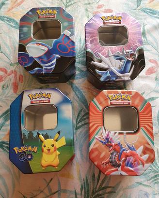 pokemon tin vuote da collezione con omaggi