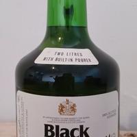 Whisky Black & White da 2 litri Vintage Anni '70 