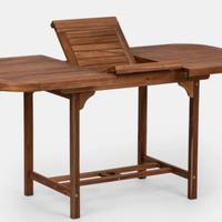 Tavolo giardino legno con 4 sedie pieghevoli