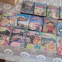 Lotto 24 dvd cartoni animati winx e altri