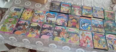 Lotto 24 dvd cartoni animati winx e altri