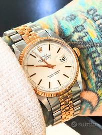 Rolex datejust 1601 acc/oro rosa 1973 ok permute ⭐