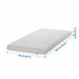 Materassi in schiuma, semirigido/bianco  90X200