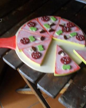 Pizza con tagliere