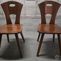 Tavolo in legno e ferro + 2 sedie in legno