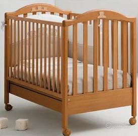 Lettino Mibb+mateeasso+paraspigoli+ biancheria