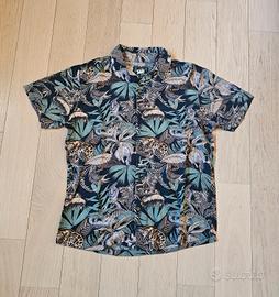 Camicia maniche corte real tree uomo (tg. S over) 