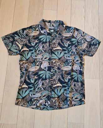 Camicia maniche corte real tree uomo (tg. S over) 