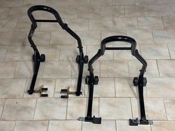 Cavalletti alza moto nuovi anteriore e posteriore