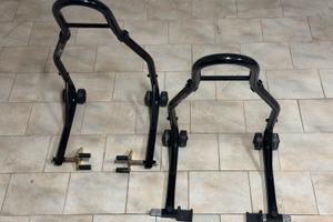 Cavalletti alza moto nuovi anteriore e posteriore