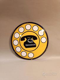 Insegna Telefono Vintage Anni 60 SIP  a gettoni 