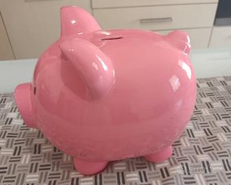 Salvadanaio in ceramica forma maialino