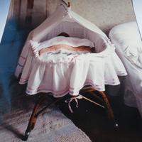 rivestimento per culla x neonata +lenzuolini bimba