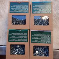 4 scatole Viti a truciolato, temprate e zincate