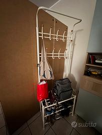 Stand Appendiabiti Attaccapanni con Scarpiera