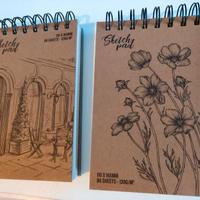 Blocchi da disegno in carta spessa naturale