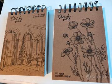 Blocchi da disegno in carta spessa naturale