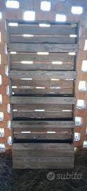 Fioriera verticale in legno 