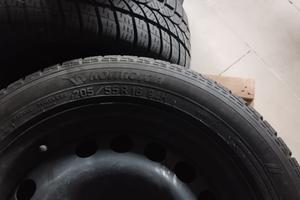 Gomme invernali con cerchi in ferro