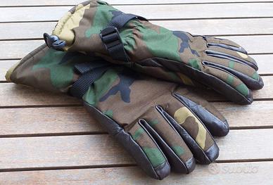 Guanti E.I. imbottiti mimetismo woodland mai usati