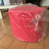 pouf puff a cuore rosa