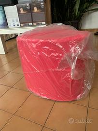 pouf puff a cuore rosa