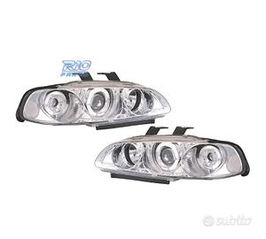FARI PER HONDA CIVIC 92-95 ANGEL EYES FONDO CROMAT