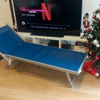 Lettino pieghevole Enrico Coveri Mare con parasole