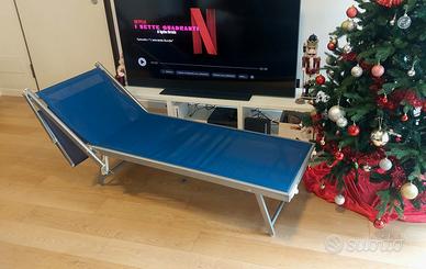 Lettino pieghevole Enrico Coveri Mare con parasole