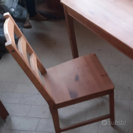 Sedie in legno Ikea