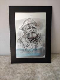 Quadro in lamina di ferro aut. G. Pace