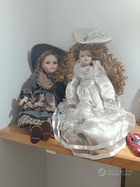 Bambole in porcellana vintage anni ‘80/‘90 