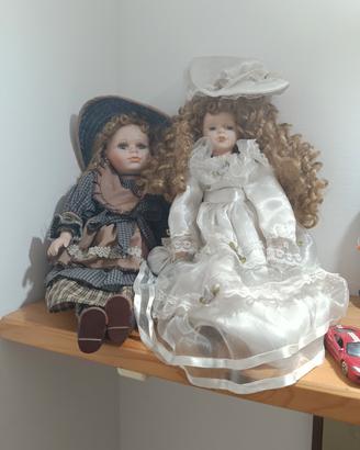 Bambole in porcellana vintage anni ‘80/‘90 